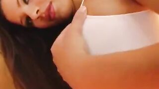A woman with a big pussy plays with her favorite dildo, captured in stunning detail