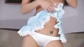 An excellent solo performance from a beautiful young star with big tits
