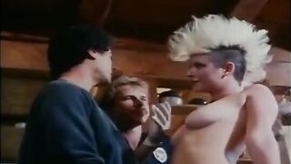 Hot girls watching retro porn with big cocks and asses