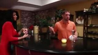 Christina showed the bartender her tits and got a free drink