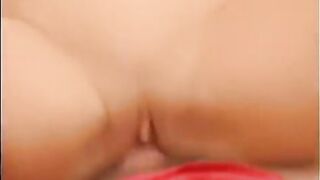 A blonde girl is fucking like an animal