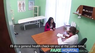 A girl is being examined by a doctor in a porn
