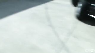 Blonde Blair Summers fucks on the parking lot
