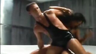 The fight turned into a sensual sex session with oil