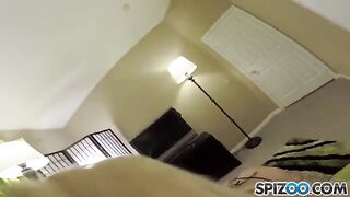 A blonde girl is doing anything for money in this hot video
