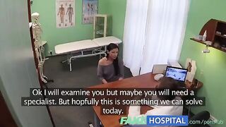 The patient was examined by a cunning doctor who wanted to have sex