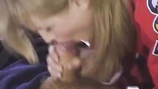 The hockey fan got a hard cock in her ass for her love for hockey players