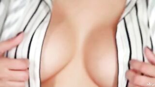 Beautiful brunette with big natural tits, I'd like to see you naked