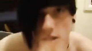The guy is crazy about sperm, he swallows it from his friends without hesitation