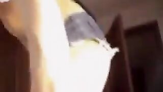 The natural boobs of a Russian webcam model are very nice