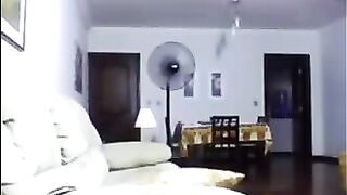 Evening intimacy on the couch, a habitual and passionate encounter