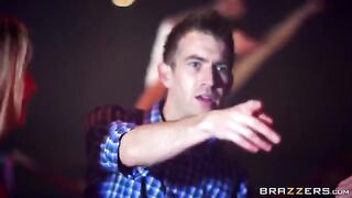 A blonde is fucking at the party with a great dick