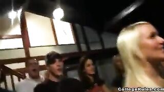 Bunch of wet pussies gets fucked at a party, girls love to drink