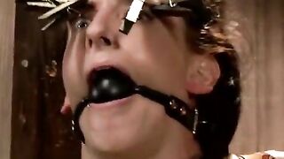 The poor girl was tied up and humiliated, but she still reached orgasm