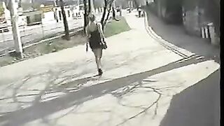An old man fucked in a foursome with an young girl