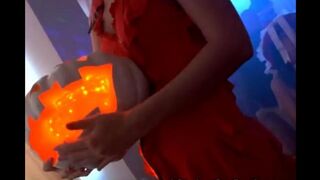 Student orgy party in honor of Halloween, full of wild fun