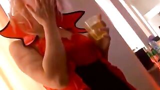 Student orgy party in honor of Halloween, full of wild fun