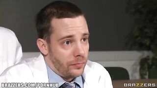 A girl came to the doctor with her girlfriend to practice. The doctor examined the girl and then had sex with her