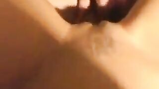Skinny chick fucked hard in close-up, homemade action