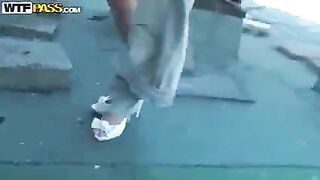 Tourist left his girl and fucked a Pikaper in the ass in the mountains