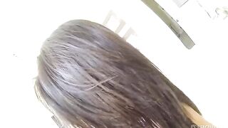 First-person sex with a cute young brunette girl