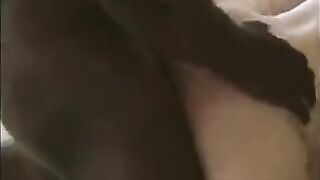 Babe has a bath, then she gets fucked by two guys