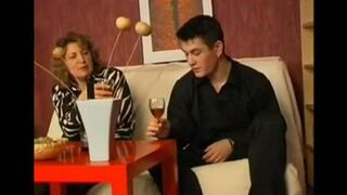 A mother got a little tipsy and started to kiss her son