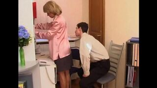 A mother has her way with her son in this Russian prno video