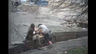 The photographer caught a girl for sex on the city streets - Eporn
