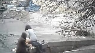 The photographer caught a girl for sex on the city streets - Eporn