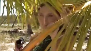 A couple tried to fuck on the beach and they succeeded