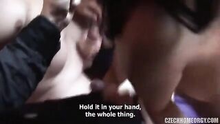 A drunk orgy at home, even a pregnant woman joins in the fun