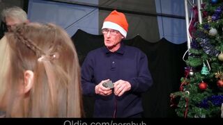 An old man and his wife fucked the beautiful Snow Maiden