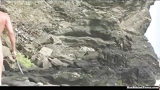 Nudist beach where you can see various types of amateur porn