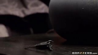 The guy securely tied the girl to the bed and fucked her