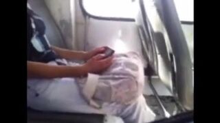 The man got up his cock and began to masturbate, looking at a pretty girl