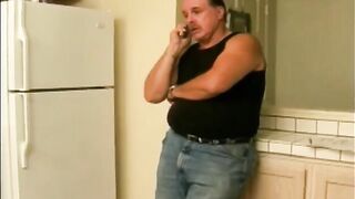 An old woman is just happy to suck the sperm of a young lover