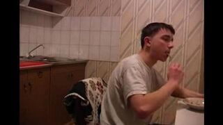 The mom was fucked in the kitchen, not bad