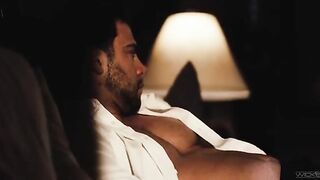 Romantic sex of rich couple with a happy ending