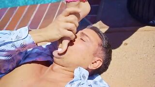 You have to kiss her ass before you can get your cock in