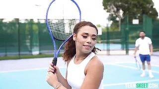 Girl was practicing sports and then had sex with boyfriend