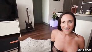She will be covered in cum when she does the blowjob