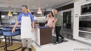 A new neighbor moves in and gets oily anal hole drilled