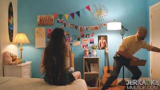 A girl breaks the rule of a freshman, getting intimate with someone older
