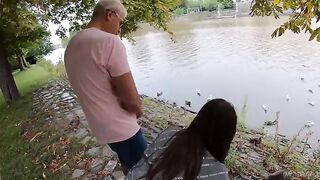 Feeding ducks and fucking with a beaver in the ass - Part 1