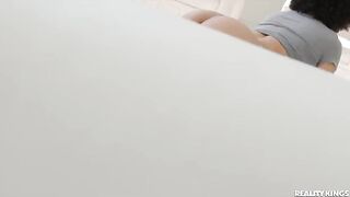 Spying On Latina Roommate With Bubble Butt Doing Yoga - HD Quality