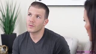 My stepmom is a real cock-sucking slut