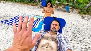 The lame Labor Day turns into a lustful one on the public beach