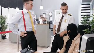 Robber tried to rob a bank but ended up getting fucked