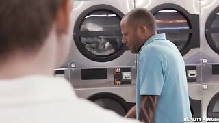Doing the laundry didn't go as planned with a neighbor
